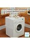 Washing Machine Cover Pvc Lace Holes Free Liquid-Proof 76 cm X 120 cm White - 3