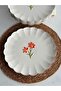 Porcelain Cake Plate Set 6 Pieces Floria - 3