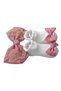 - Aaliyah Socks & Cute Ribbon Big Bow Headband Set - Baby Pink - 4
