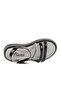 Black Patent Leather Velcro Orthopedic Girls Flat Sandals - 4