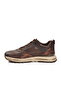 Brown Genuine Leather Rubber Laced Men's Casual Shoes - 4