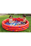 Sonic The Hedgehog Inflatable Pool for Kids – 3-Ring Blow Up Swimming Pool– Pool Toys - 2