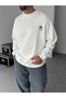 -Erkrk Premium 3 İplik B Printed O Oversized Sweatshirt – Trend Streetwear 5