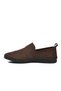 Brown Nubuck Genuine Leather Gel Sole Men's Casual Shoes - 3