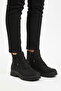 Black Emerald Women's Boots with Fleece Inside and Zipper
