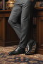Black Genuine Leather Men's Classic Shoes - 3