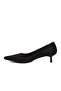 Black Suede Women's Heeled Shoes - 4