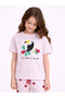 Girls’ Pajama Set – Toucan Graphic T-Shirt & Heart Print Pants - 3