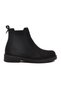 Black Suede Fleece Women's Chelsea Boots - 2