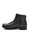 Black Genuine Leather Fur Zippered Men's Classic Boots - 2