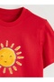 Smiling Sun & Flower Printed Kids T-Shirt