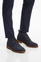 Navy Blue Lace-Up Genuine Leather Men's Classic Boots