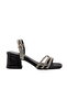 Black Stoned Girl's Sandals
