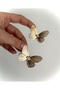 Special Design Stone Butterfly Earrings
