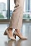 Beige Women's Heeled Shoes - 3