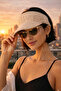 Women's Knitted Uv Protective Visor Hat – Summer, Running, Tennis, Outdoor Sun Visor Hat - 2