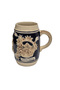 Vintage Tankart German Ceramic Beer Cup with Mountain and Flower Theme 11,8cm 006