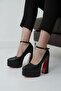 Rigelssss Black Skin Double Platform Special Design Women's Shoes - 2