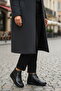Black Gel Sole Zippered Women's Flat Boots - 3