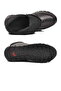 Black Genuine Leather Fleece-Lined Zippered Women's Flat Boots - 5