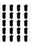 20 Pairs of Black Men's Bootie Socks - 2