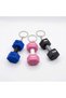 Pinkbell Set of 3 3D Printed Dumbbells Keychain – Blue, Pink, Black – 20kg Written Mini Weights –