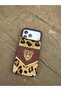 iPhone 17 Pro Purple Color L Leopard Printed Stone-Encropped Fur Premium Case