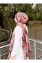 Women's Bitter Brown Floral Print Anti-Sweat Soft Natural Bamboo Shawl - 3