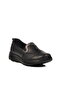 Black Genuine Leather Women's Casual Shoes - 3