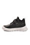 Black and White Velcro Boys Hi Sneaker - 2