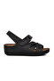 Black Women's Flat Sandals