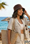 Unisex Cotton Gabardine Bucket Hat Bucket Hat Sun Hat - 5