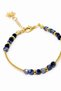 Sodalite Stone Gold Detailed Design Bracelet |   Natural Stone Women's Bracelet - 2