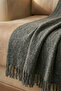 100% Cotton Buldan Handmade B Herringbone Patterned King Size P Tasseled K Sofa Cover 180X300 cm - 3
