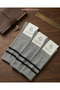 3 Pairs of Striped Gray Women's Knee High Socks - 2