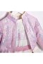 Cumi̇no Pul Sequined Bomper Jacket, Tutu Skirt and T-Shirt 3-Piece Set - 3