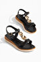 D0761 Daily Orthopedic Metal-Accented Women Sandals - 5