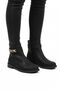 Black Emerald Women's Heeled Boots with Fur Inside and Zipper