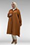 58093 Plus Size Mevlana Cut Muslin Shirt - Cinnamon - 4