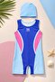 Quick-Dry Swimsuit for Girls with Shorts
