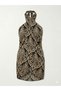 Women's Viscose Beach Dress and Pareo - Leopard and Multicolor Sarong That Can Be Converted to a Dress, 80X135 cm - 3
