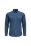 Classic Wide Cut Small Plaid Pack Double Pocketed Long Sleeve Cotton Men's Shirts - 2