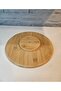 Medium Size Round Shape Rotating Parted Serving Plate 5-Section Rotating Serving Plate 28cm - 6