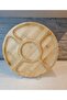 Medium Size Round Shape Rotating Parted Serving Plate 5-Section Rotating Serving Plate 28cm