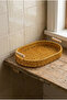 Valera Rattan Decorative Basket Presentation Serving Tray Wooden Strappy Oval Baskets 33 cm - 2