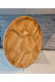 Medium Size Round Shape Rotating Parted Serving Plate 5-Section Rotating Serving Plate 28cm - 4