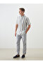 Regular Fit Short Sleeve Striped Men's Shirt - 2