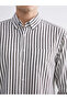 Esvab • Modern & Distinctive Standard Fit Long Sleeve Striped Men's Shirt - 3