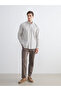 Regular Fit Long Sleeve Plaid Poplin Men's Shirt - 2