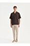 Regular Fit Short Sleeve Men's Textured Shirt - 2